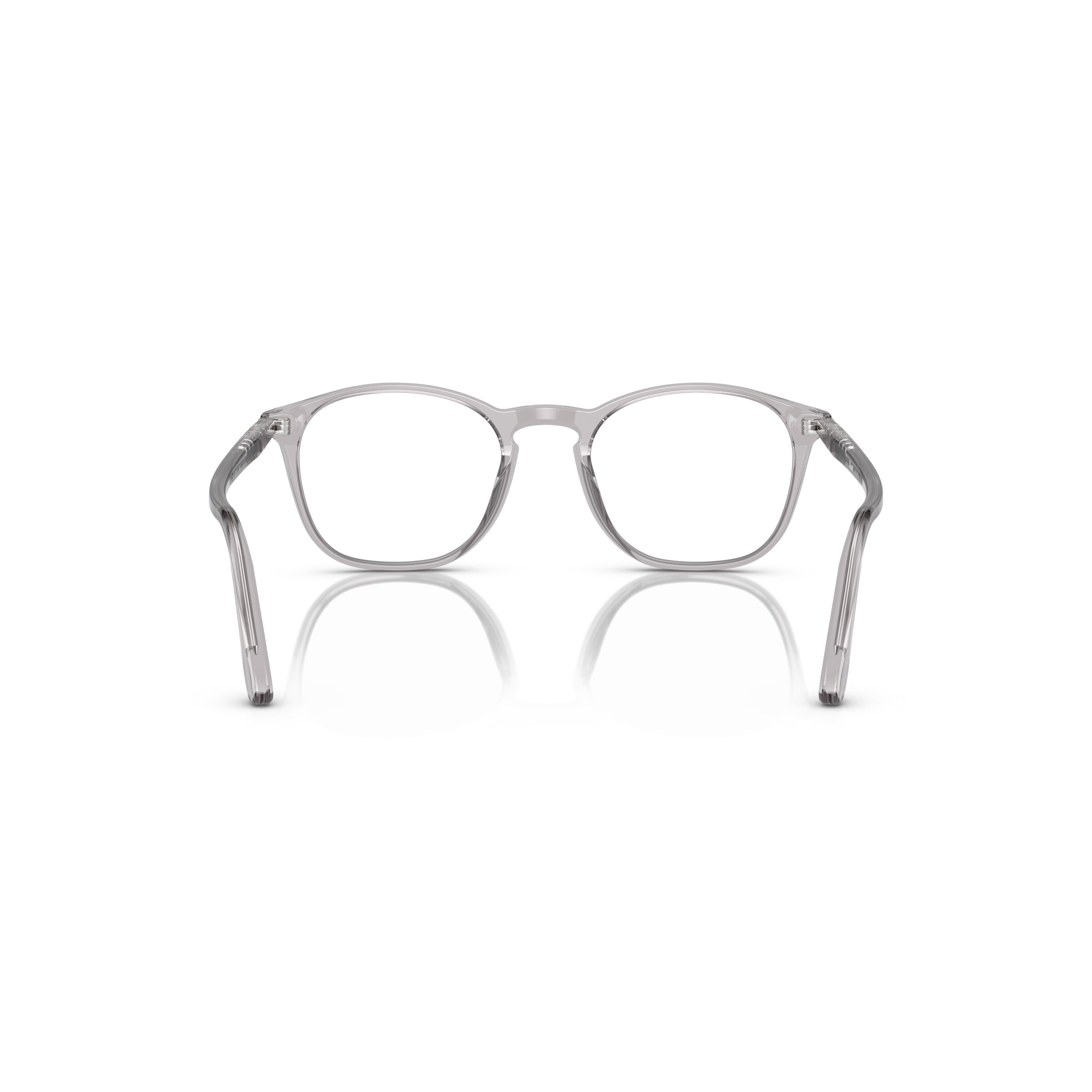 0po3007v Translucent Acetate Eyeglasses with Smoky Grey Tint