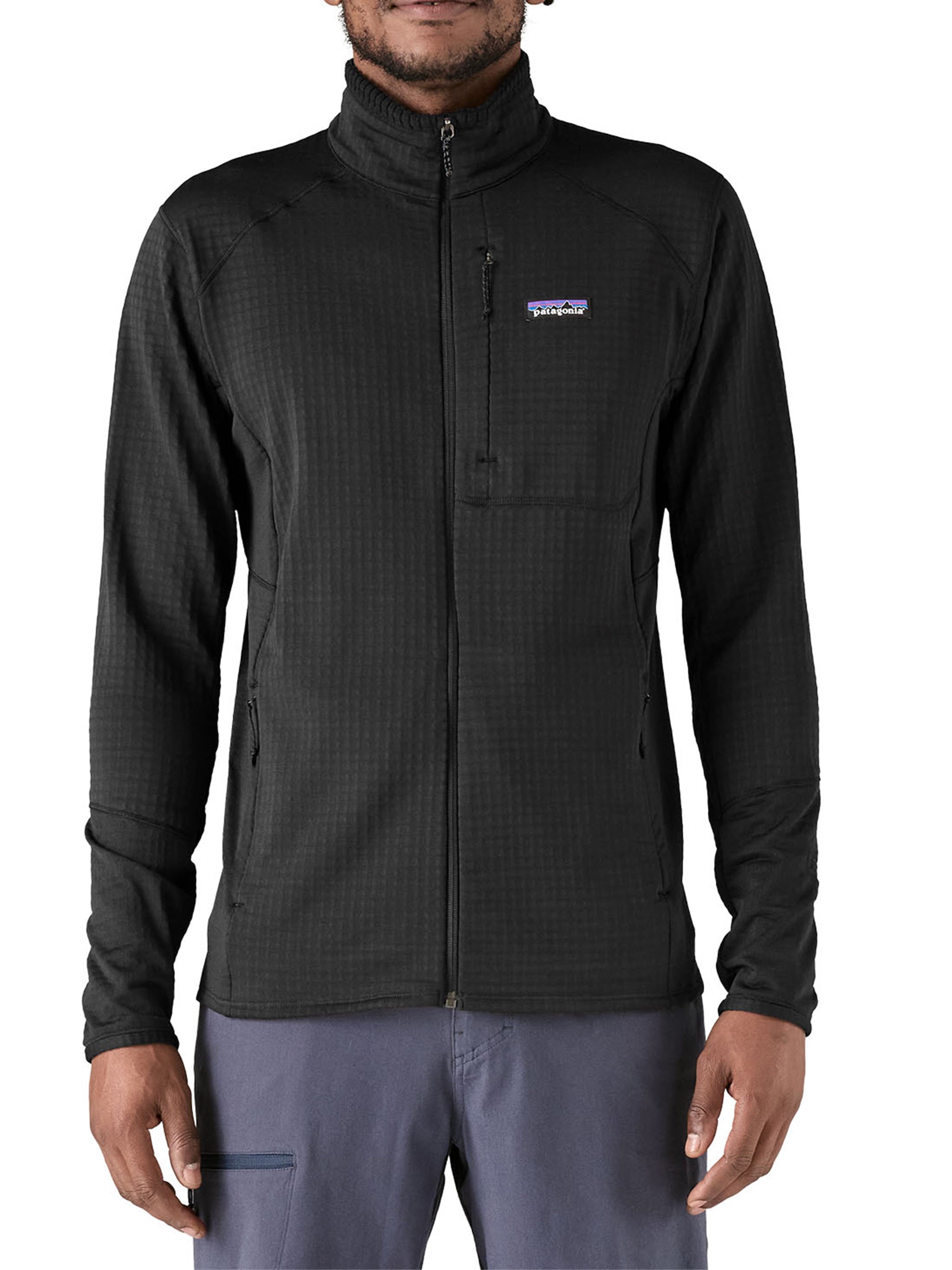 Black R1 Jkt Fitted Active Jacket