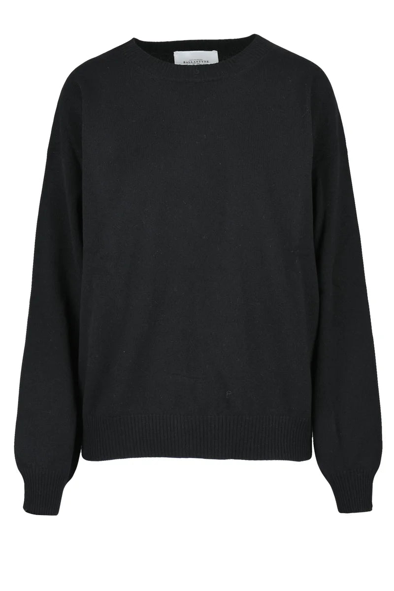 Crew Neck Sweater - Black