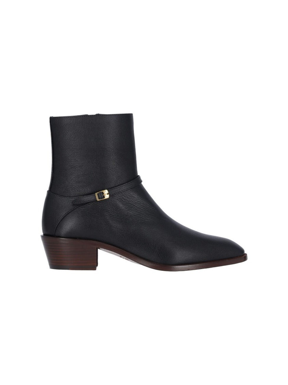 Pat' Leather Ankle Boots – Black