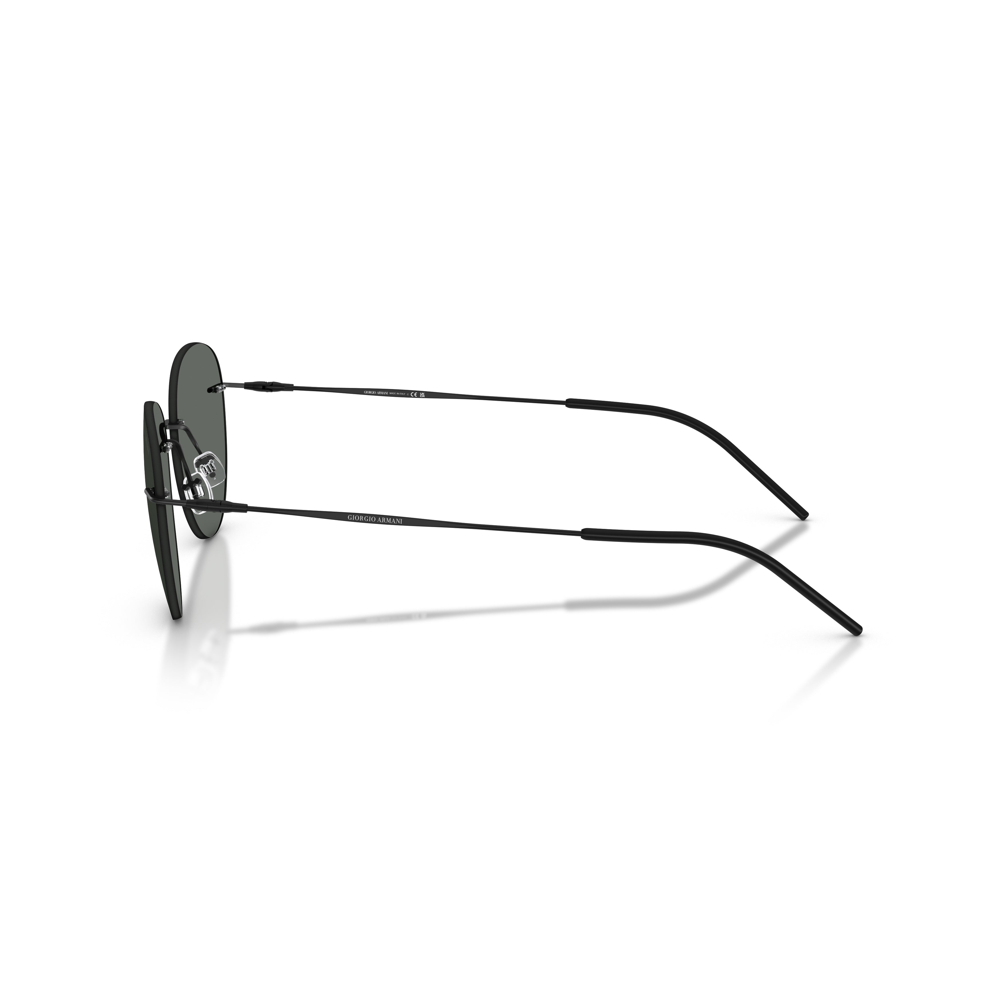 0ar6182 Rimless Dark Lens Sunglasses with Thin Metal Frame