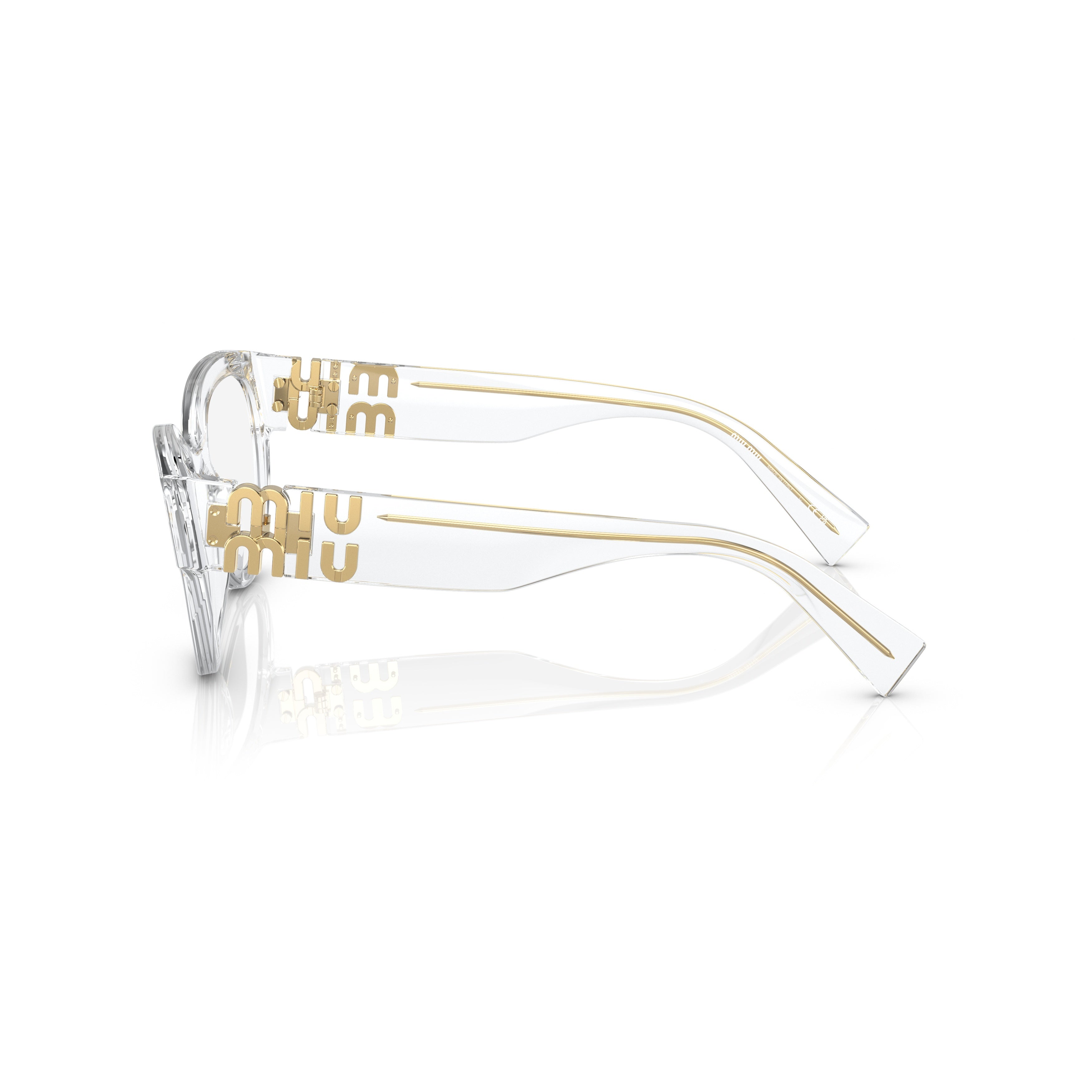 0mu 01vv Transparent Acetate Cat-Eye Eyeglasses