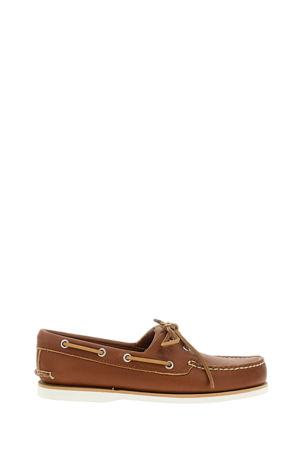 Traditional Hand-Stitched Brown Leather Boat Shoes