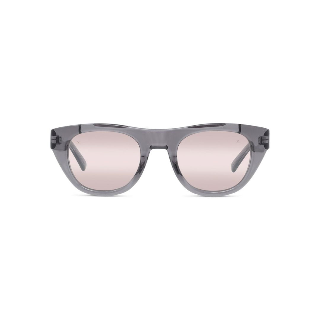 Vu40034i Translucent Grey Sunglasses with Rounded Square Lenses