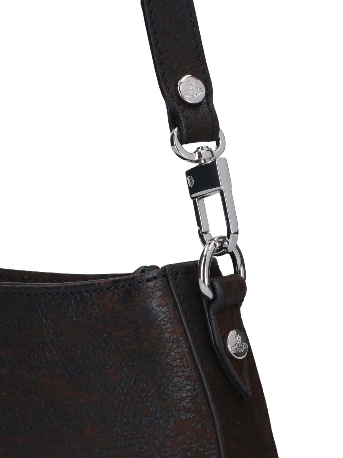 Brown Tasha Worn-Effect Leather Bag