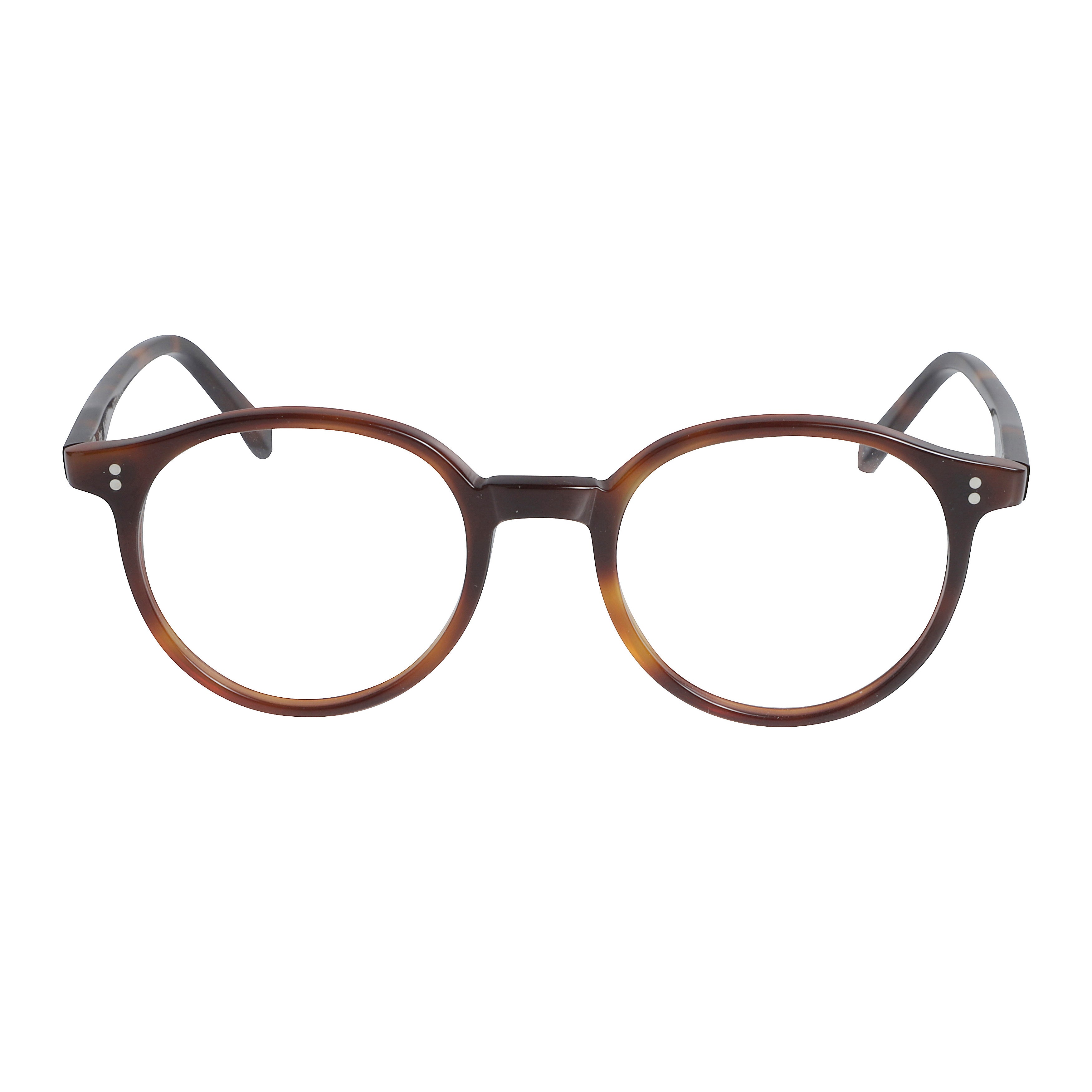 Panto/N Round Tortoiseshell Eyeglasses with Keyhole Bridge