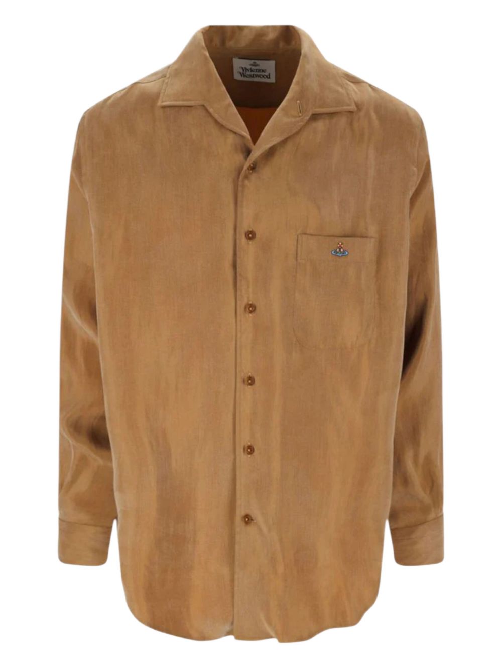 Caramel Brown Relaxed Collar Shirt