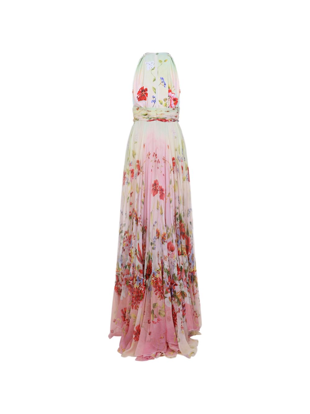Flowing Multicolour Silk Dress