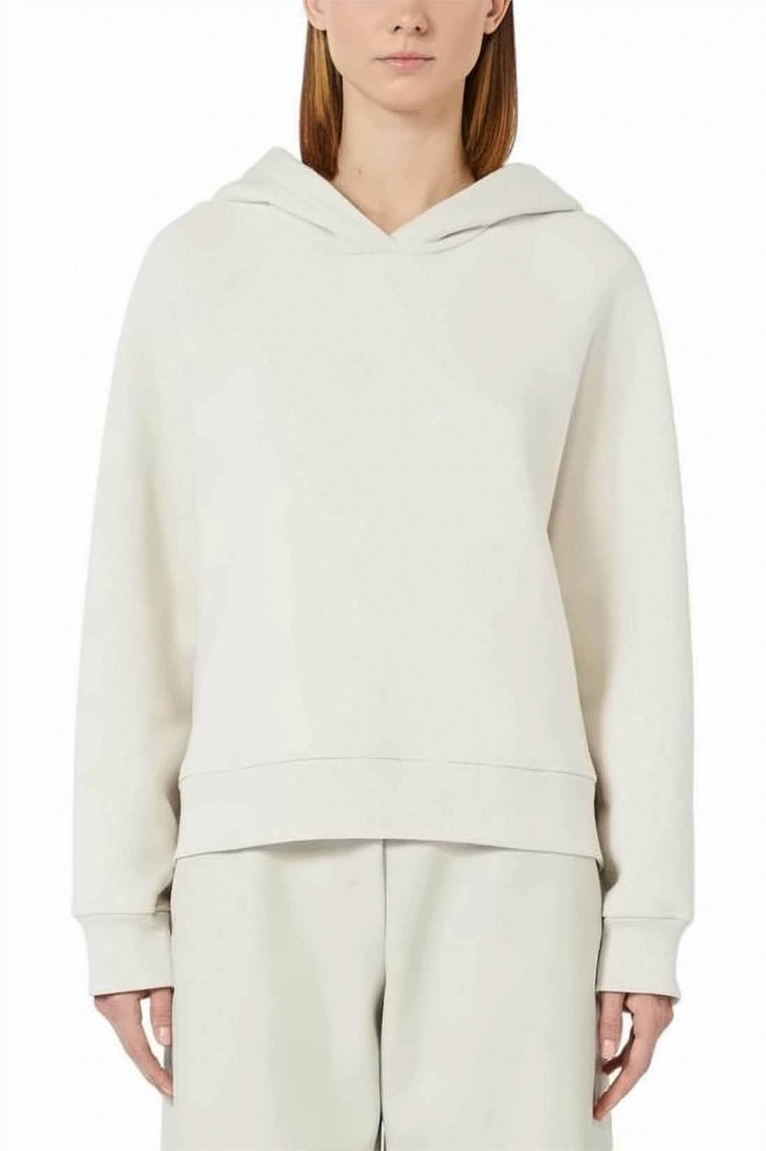 Relaxed Fit Cropped Hoodie with Wide Hood