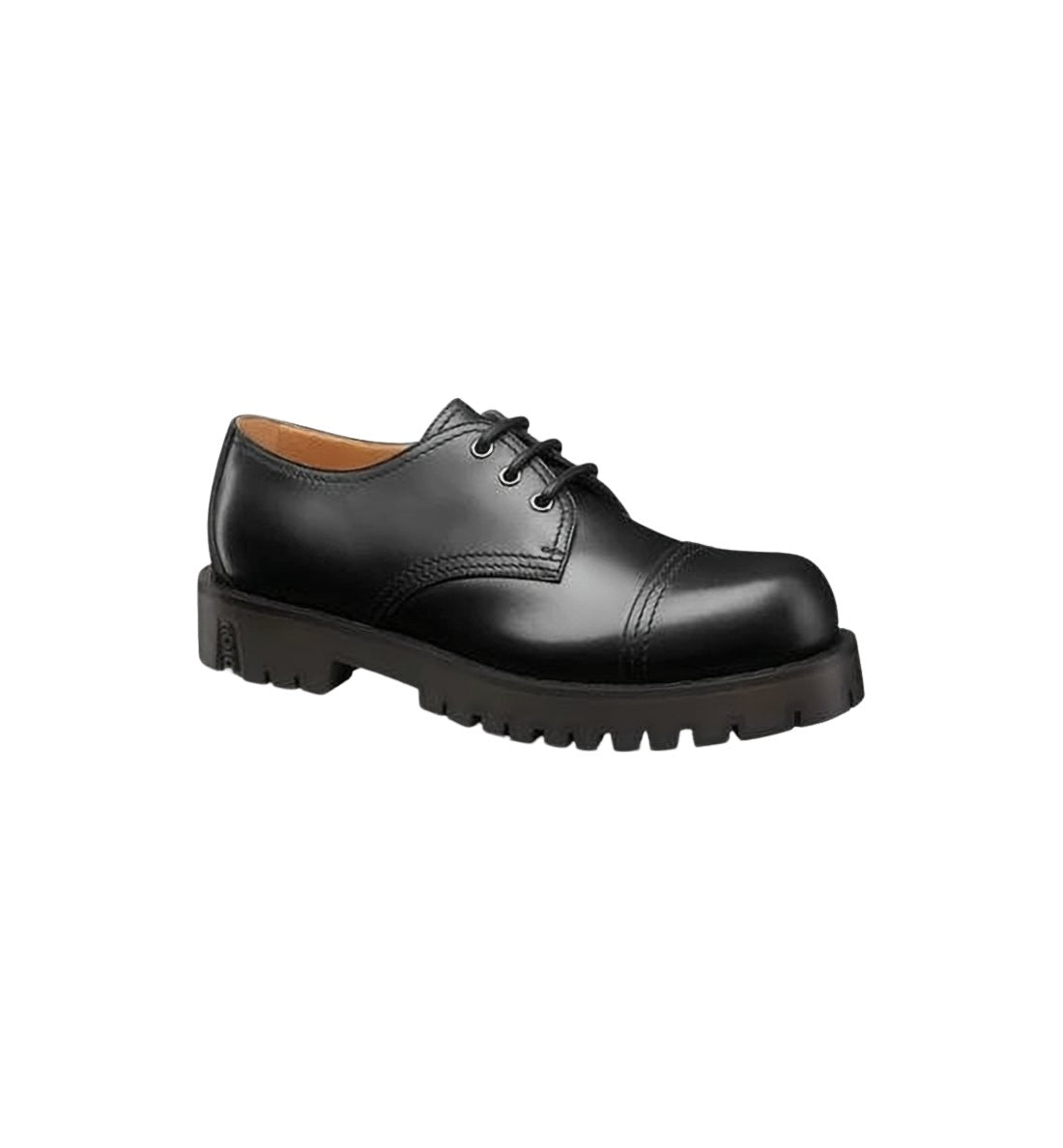 Black Cap-Toe Dress Shoes