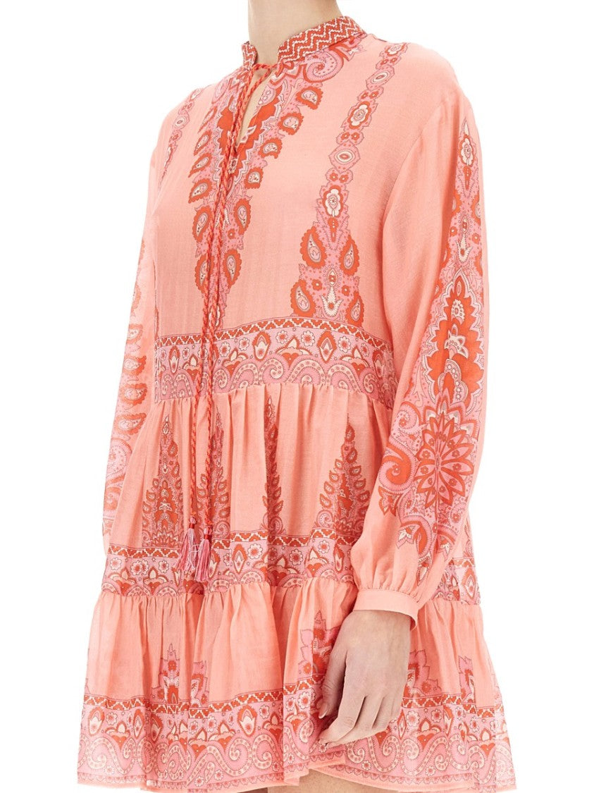 Relaxed Fit Tiered Mini Dress