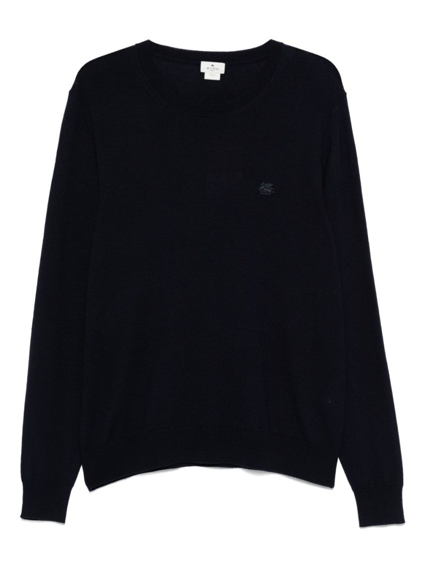 Nero Sweater with Embroidered Details