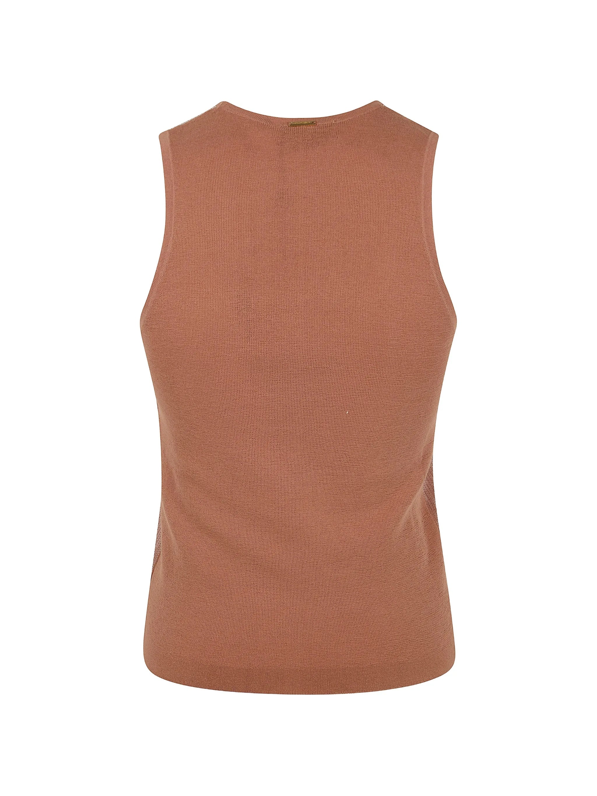 Top Sleek Ribbed Knit Tank Top