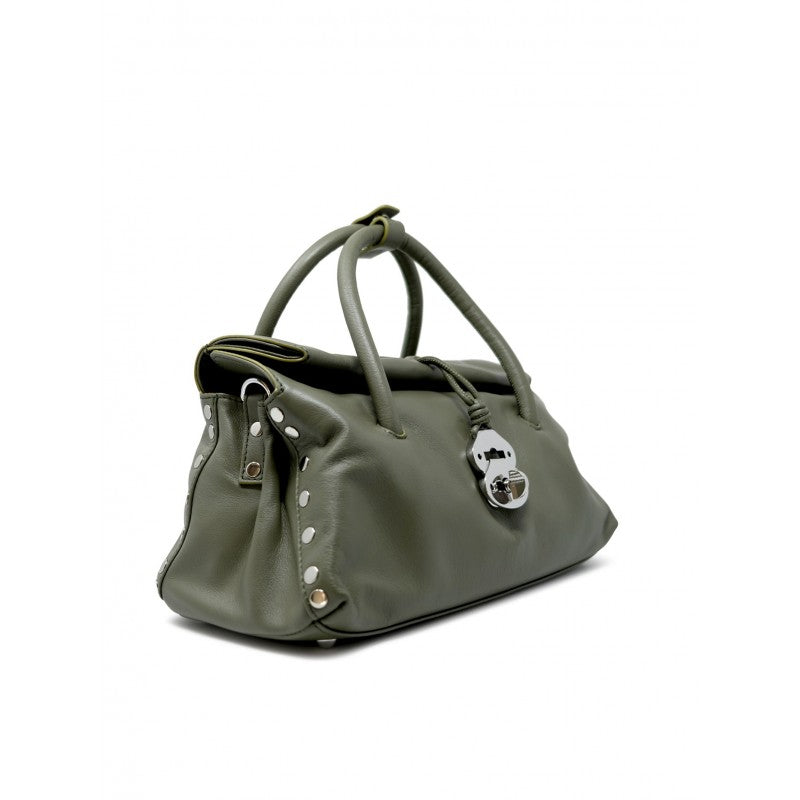 Green Olivona Leather Dotta Saeta S Handbag