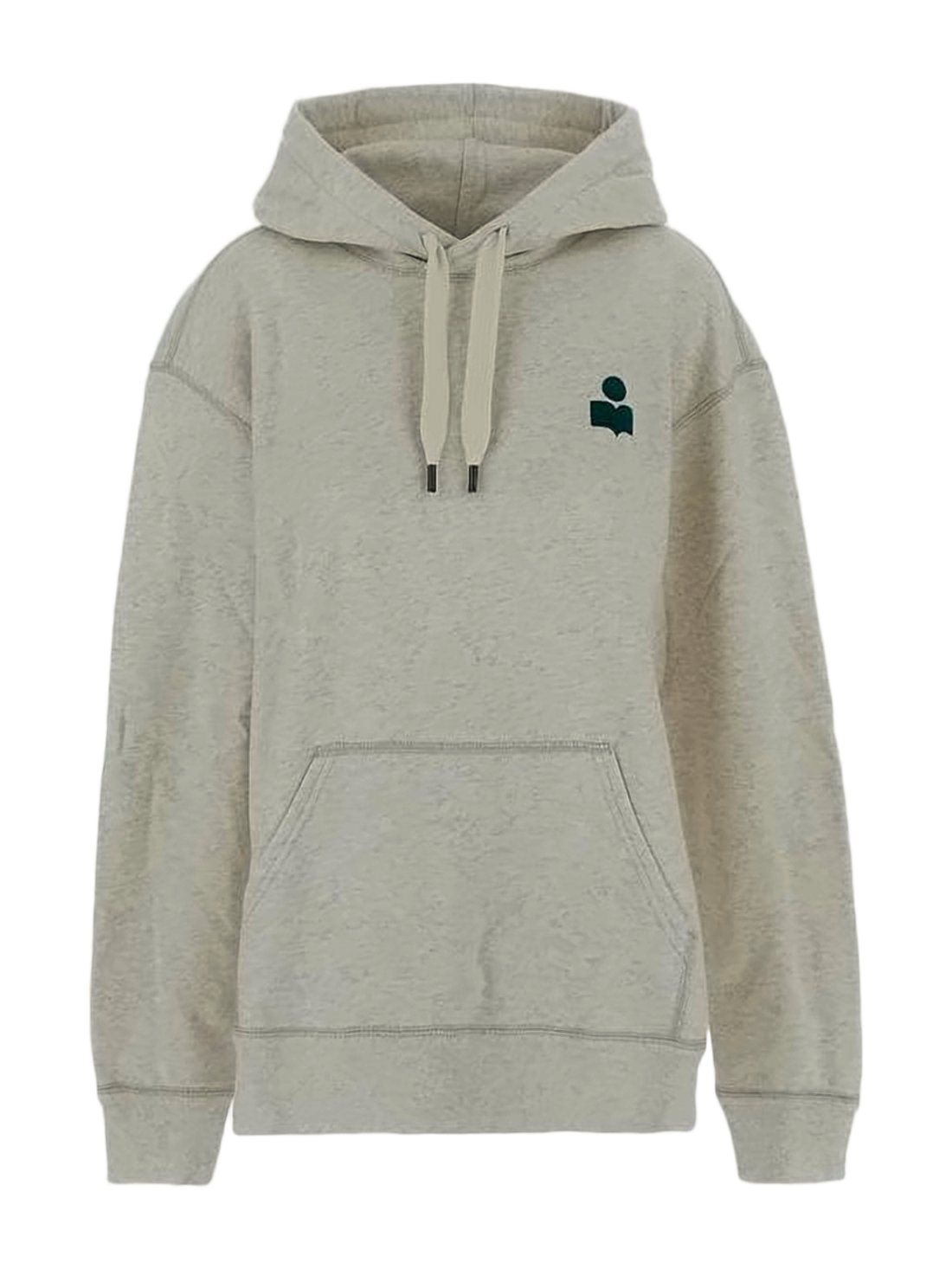 Light Beige Minimalist Hoodie with Kangaroo Pocket