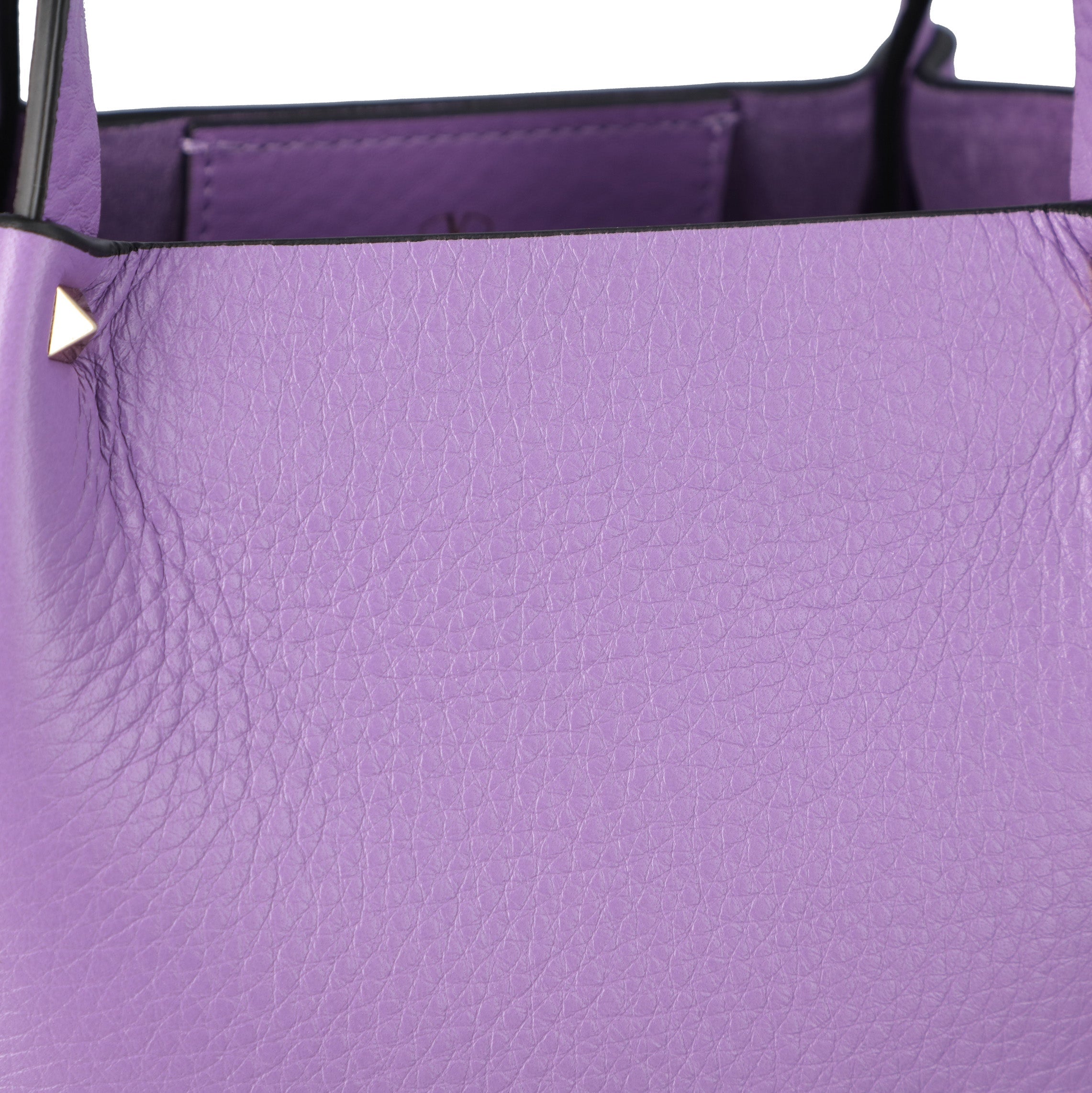 Rockstud-Embellished Tote Bag Purple