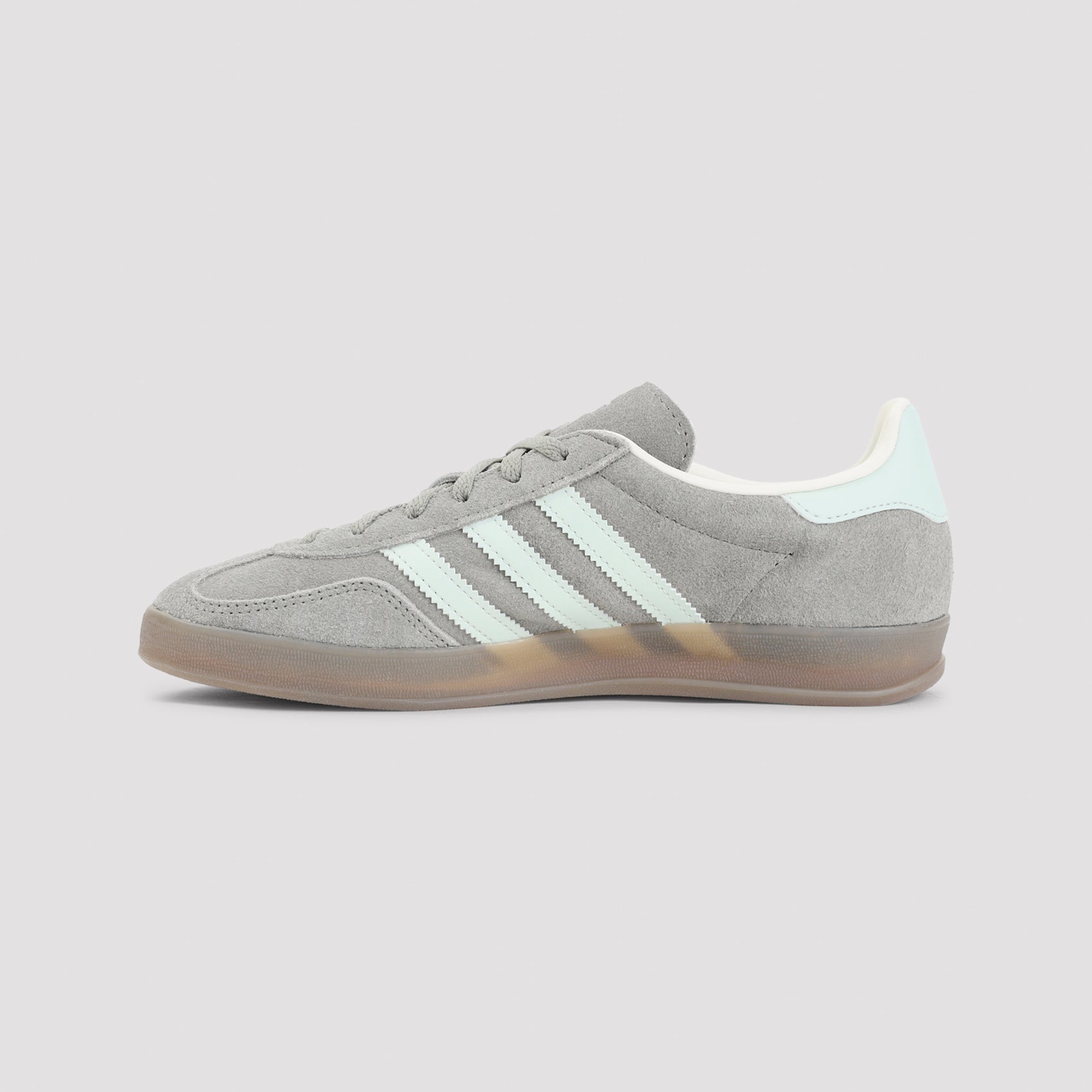 Grey Suede Leather Sneakers