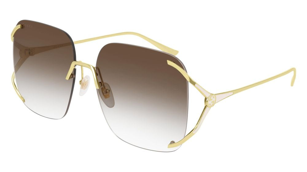 Sunglasses Gg0646S 002 Gold Gold Brown 60/17/135
