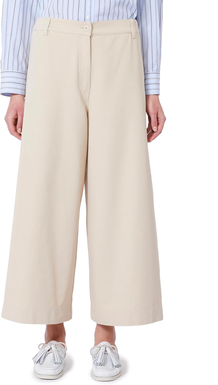 Beige Polyethylene Casual Trousers