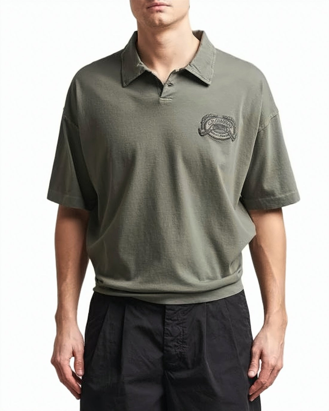 Relaxed Fit Short-Sleeved Polo Shirt