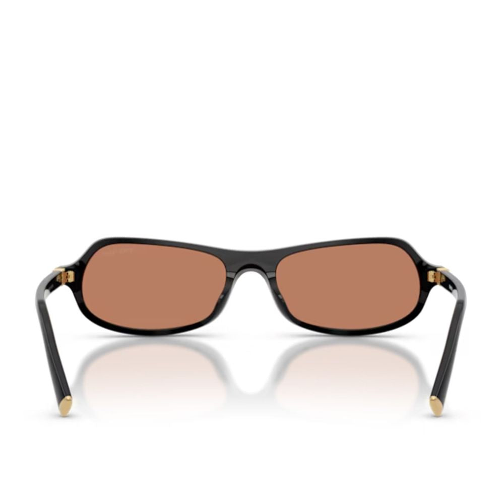 Sculpted Black Acetate Sunglasses with Retro Character