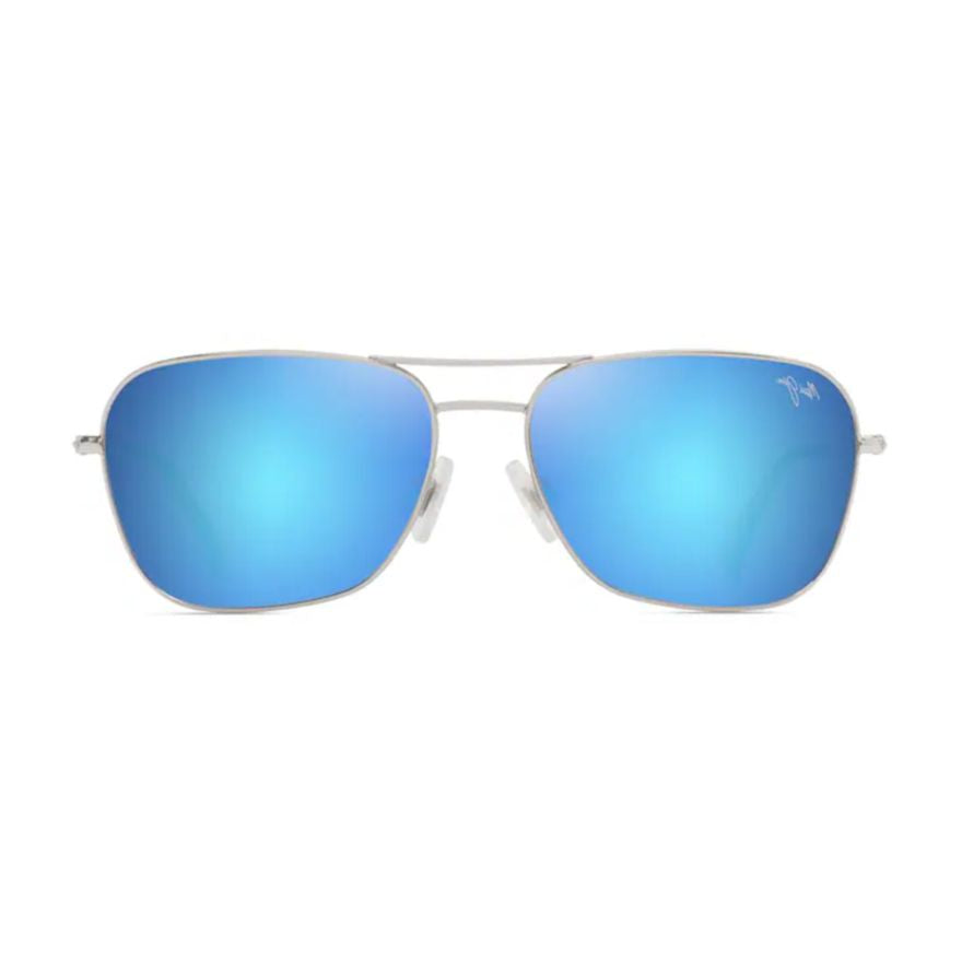 Naauao Reflective Blue Lens Sunglasses with Gradient Tips
