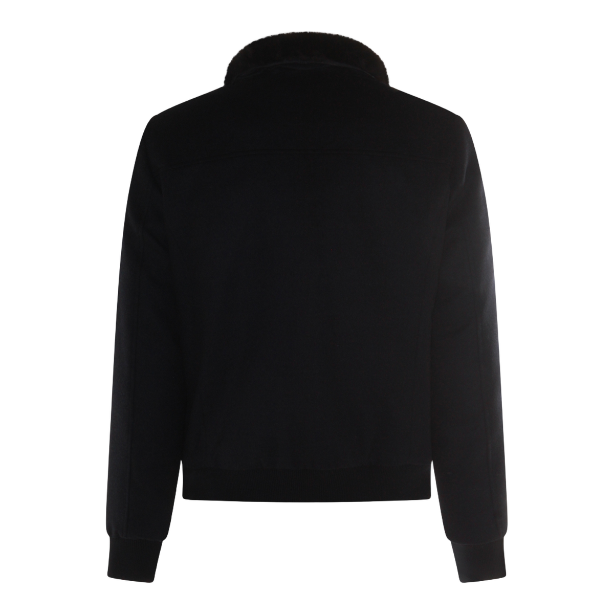 Bomber Jacket with Plush Collar