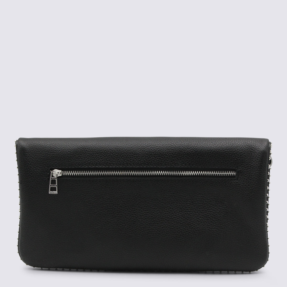 Black Rock Grained Leather Shoulder Bag