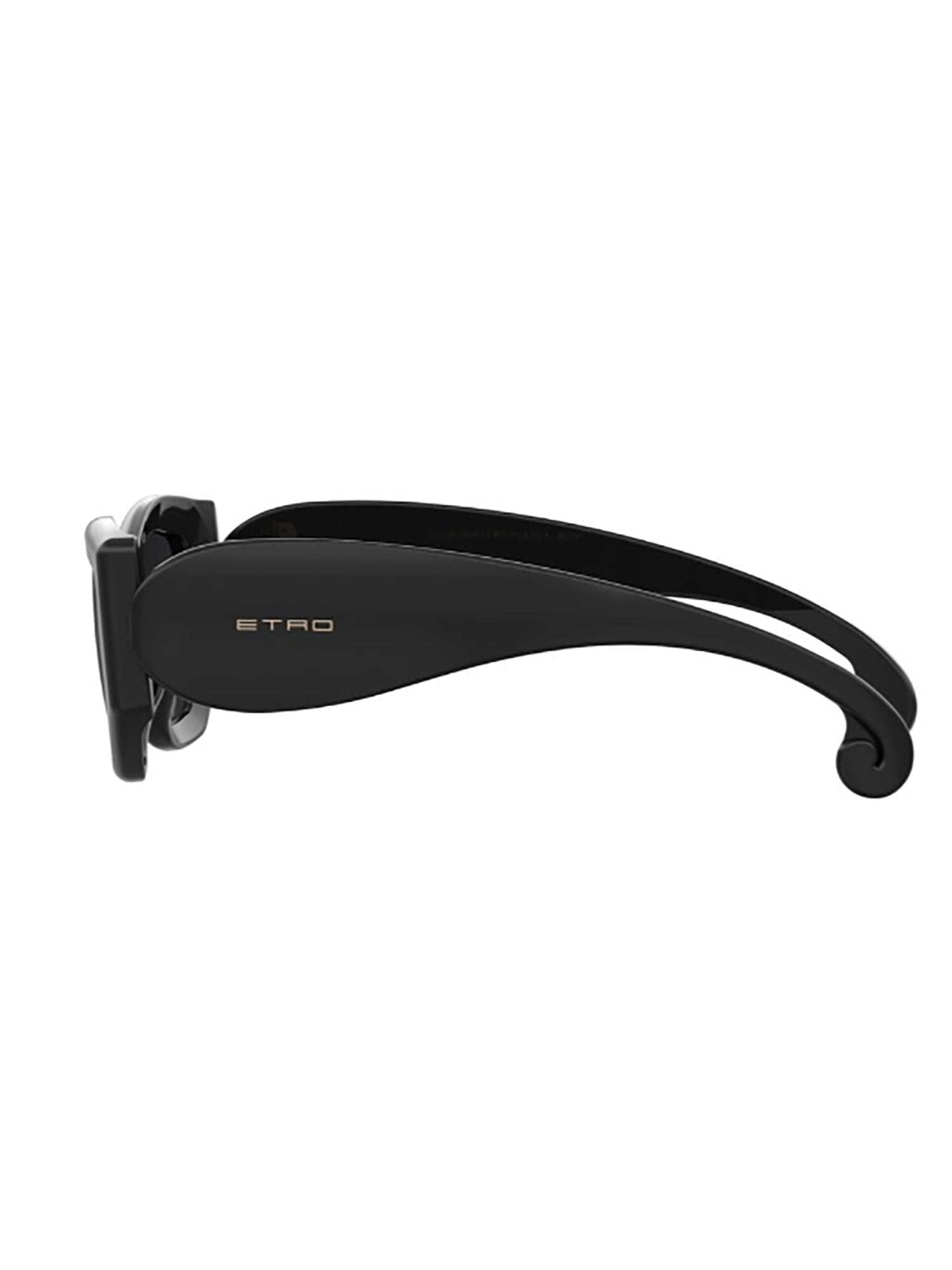 Oversized Gradient Black Acetate Sunglasses