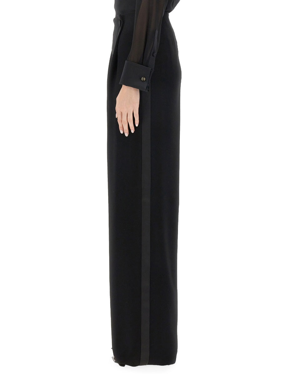 Tailored Long Pants in Smooth Triacetate Blend