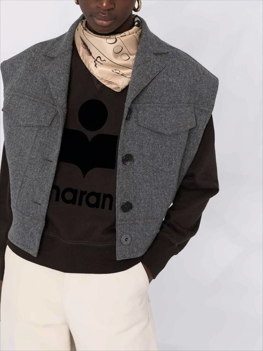 Long-Sleeve Top with High Neckline and Bold Logo