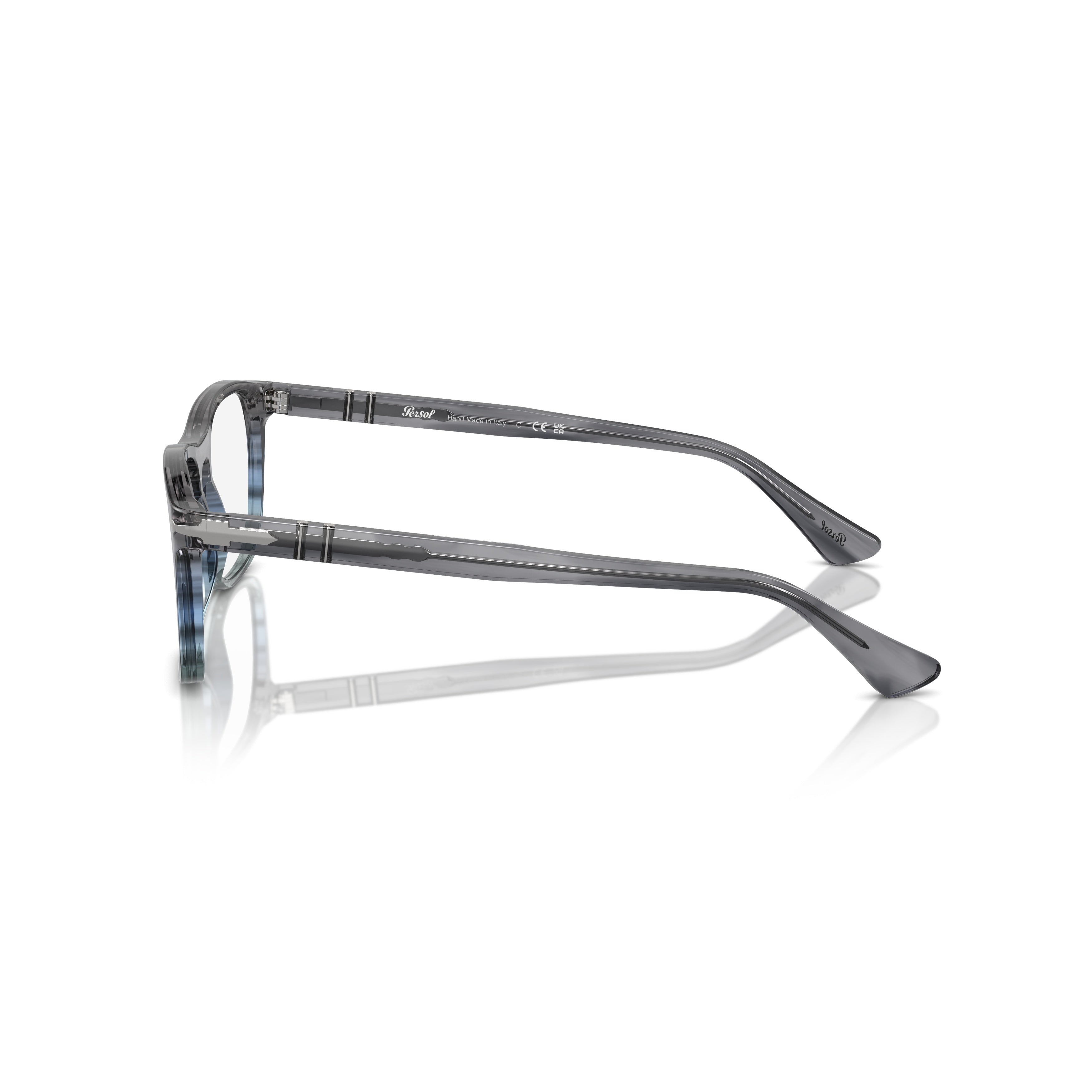 0po3344v Rectangular Acetate Eyeglasses with Keyhole Bridge
