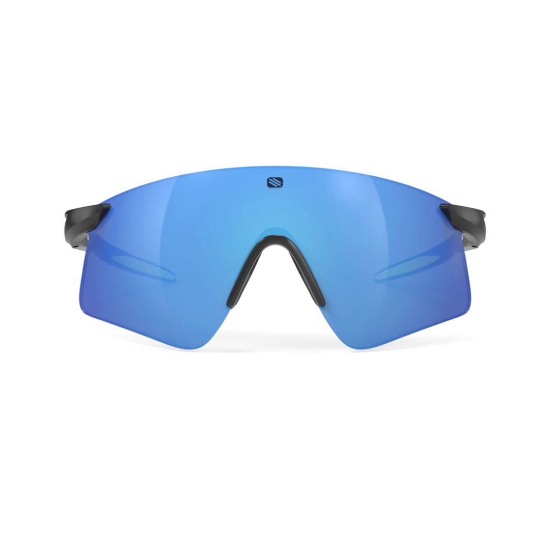 Astral Sphere Blk/Cryst Blue G. Wraparound Sunglasses