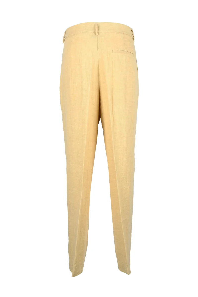 Linen Trousers - Beige