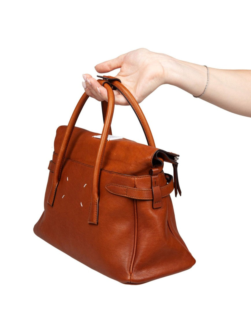 5Ac Handbag In Vintage Cognac Leather
