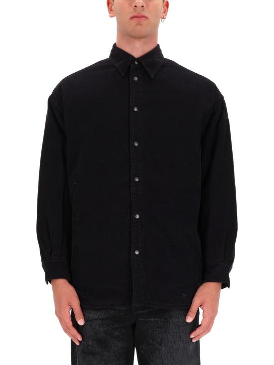 Long-Sleeve Black Casual Shirt