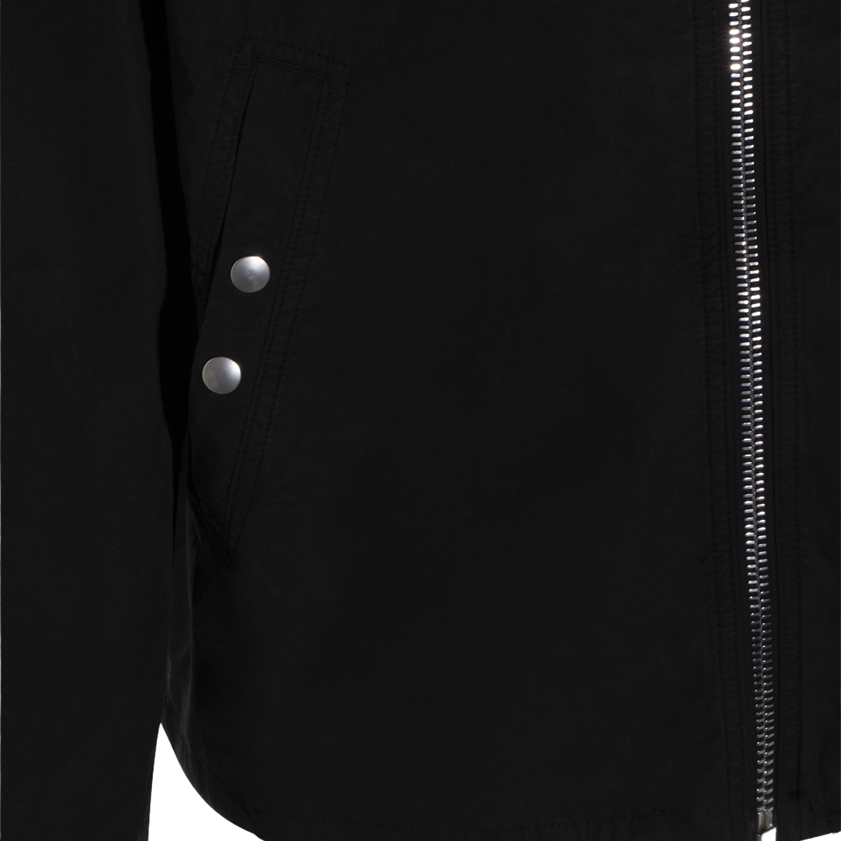 Black Jacket With Front Zipper