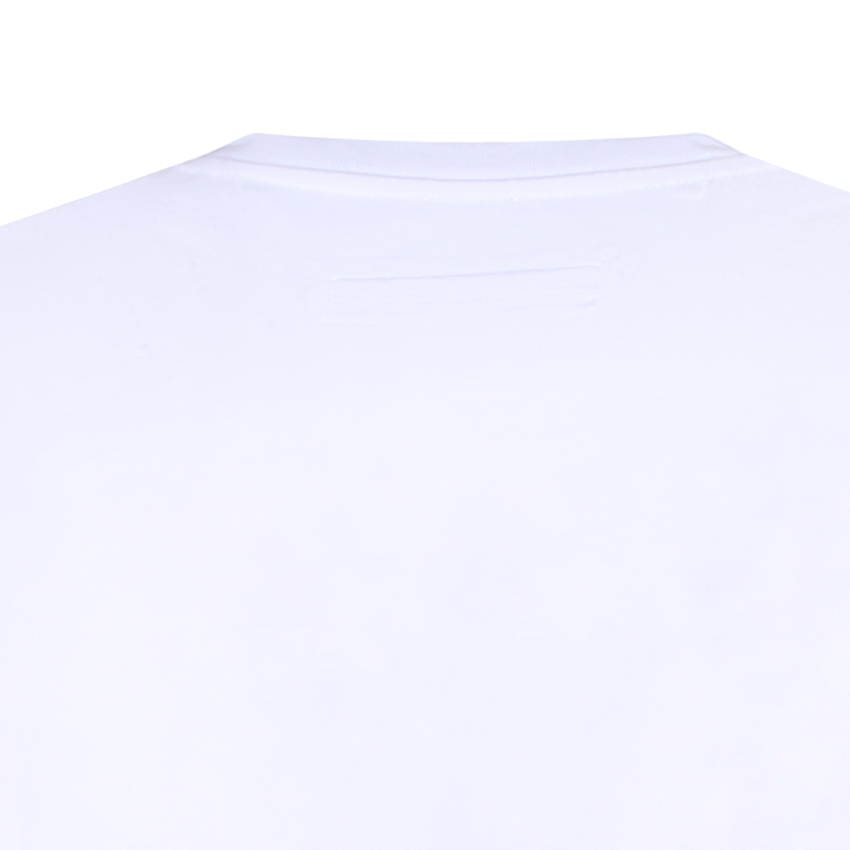 Short-Sleeve White T-Shirt with Crew Neckline and