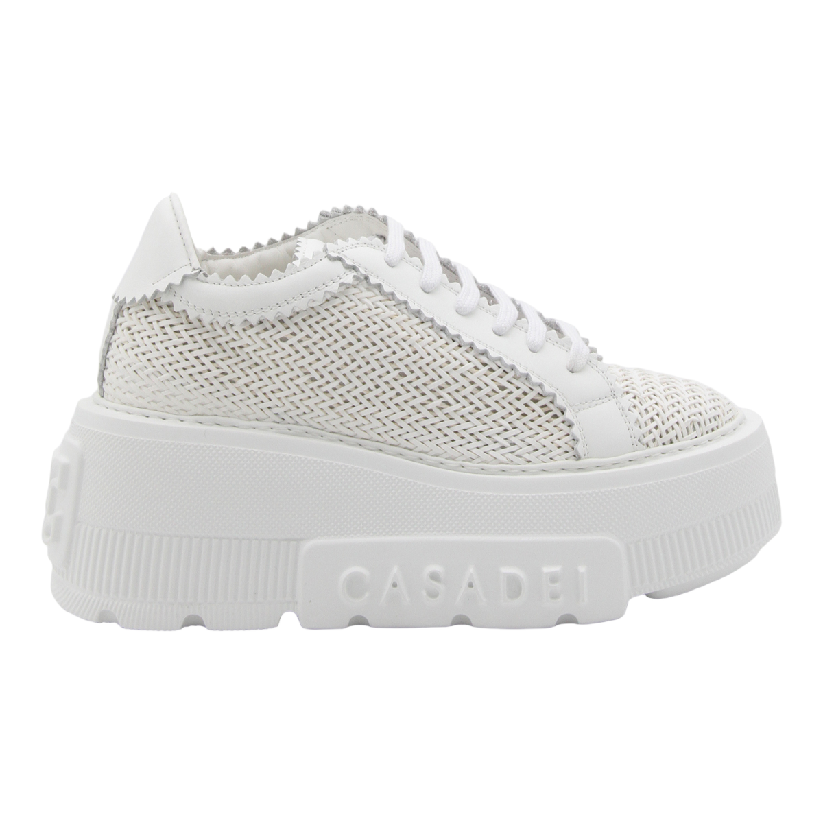 Chunky Platform Sneakers With Embossed Branding