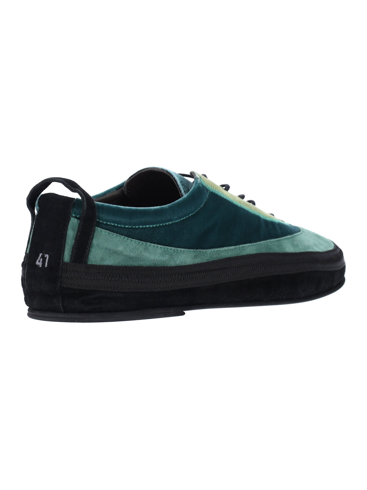 Green Heitt Suede Low-Profile Sneakers
