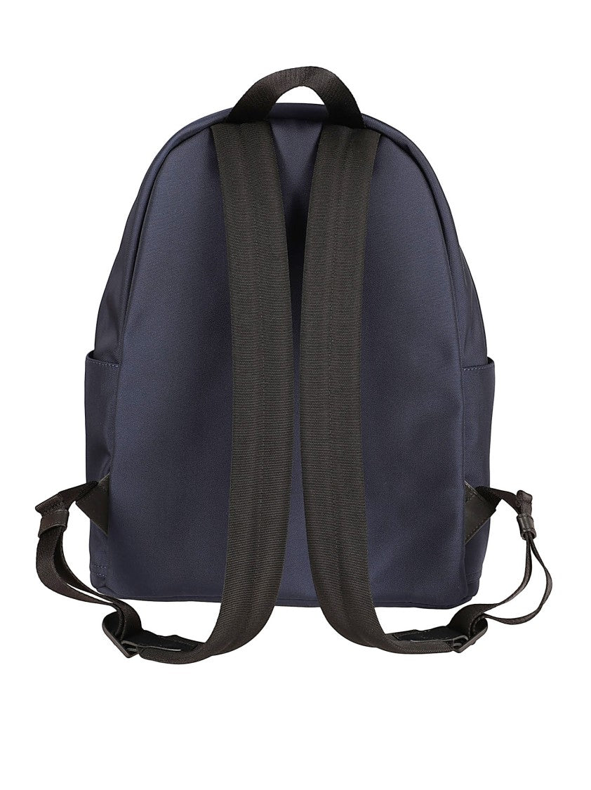 Nylon Backpack With Two-Way Zip Closure