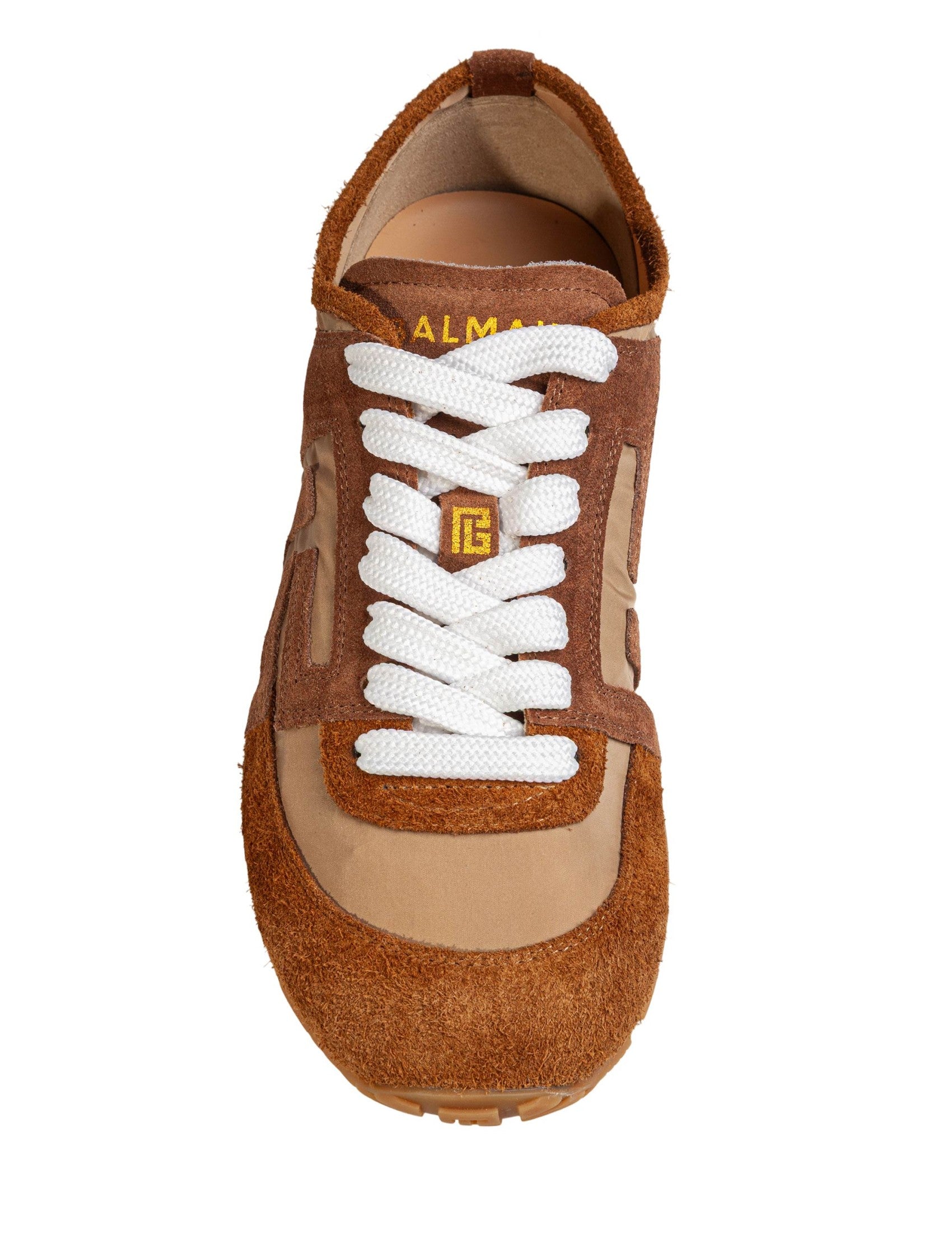 Racer 45 Beige Suede Sneakers