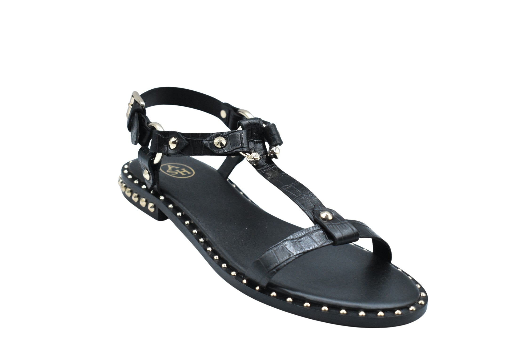 Cocco Black Laced Flat Shoes
