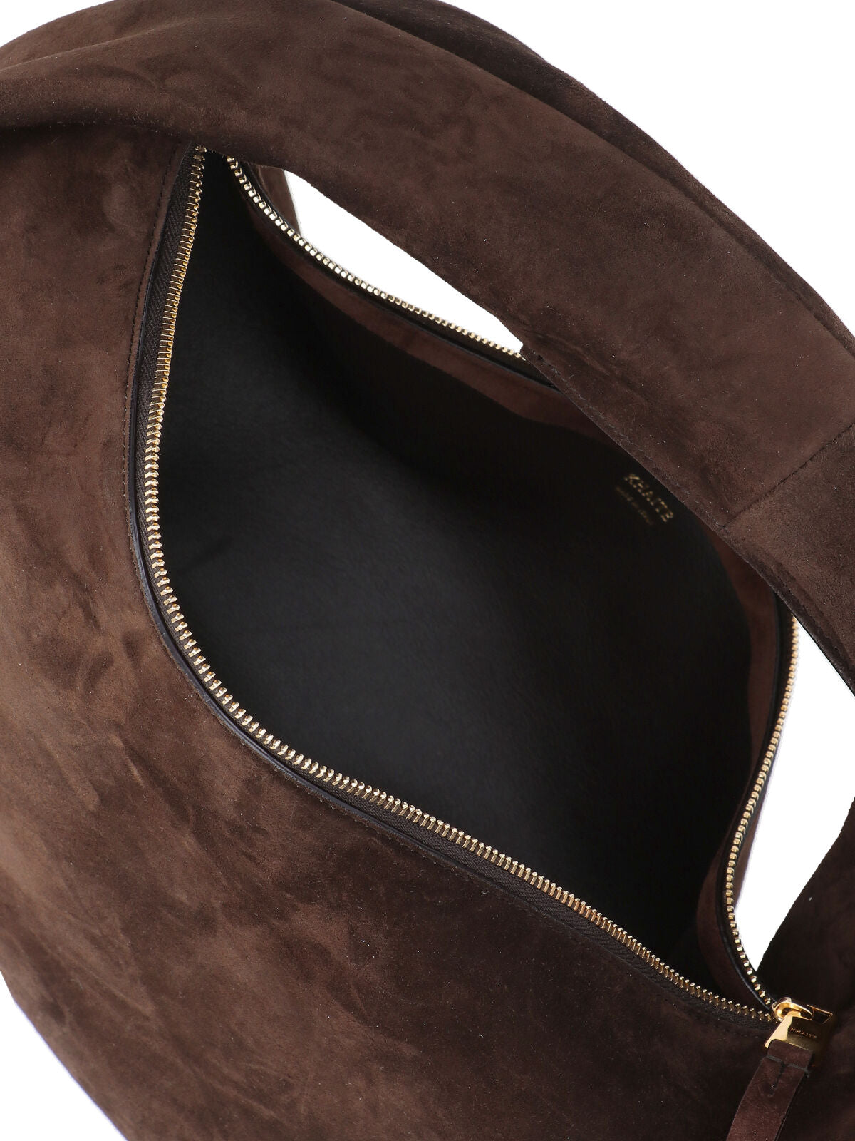 "Olivia" Hobo Bag – Dark Brown Suede