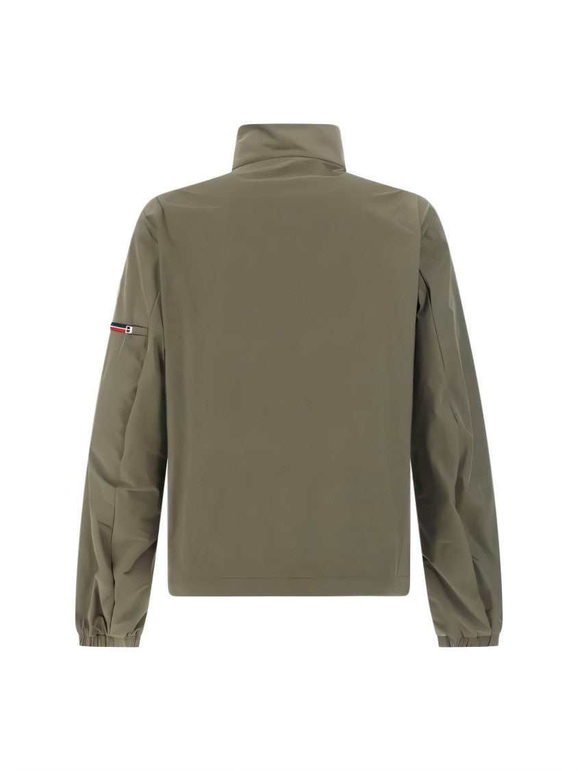 Green Jacket With High Collar