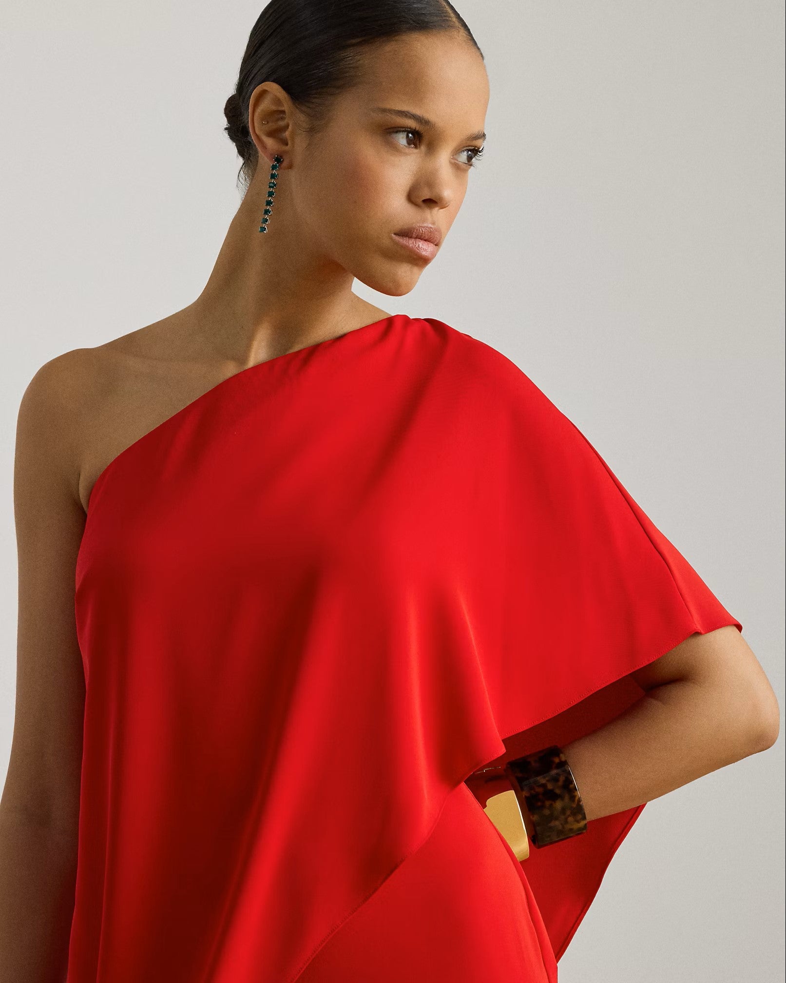 Red Silky Georgette Jumpsuit
