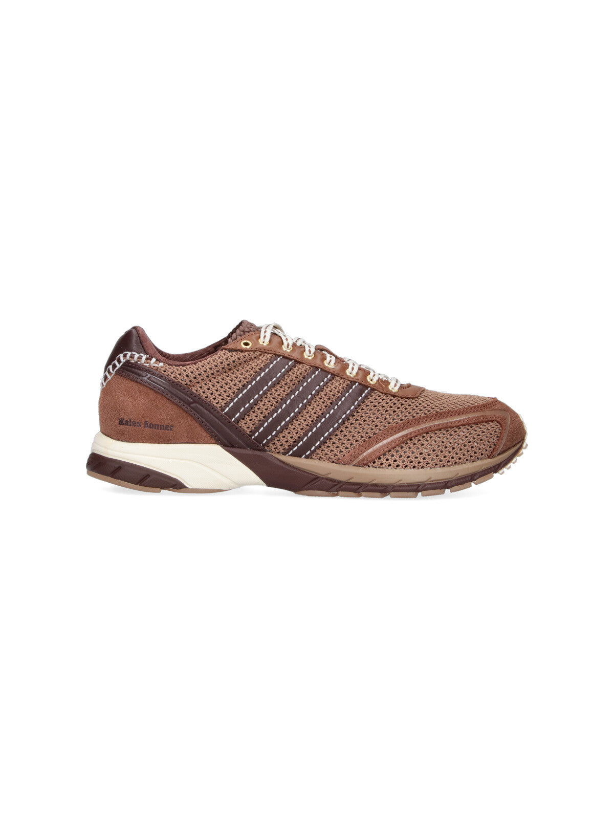 Brown Mesh Suede Accent Sporty Sneakers
