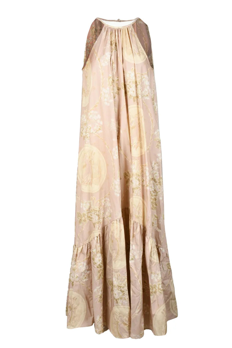 Long Cotton Dress - Pink