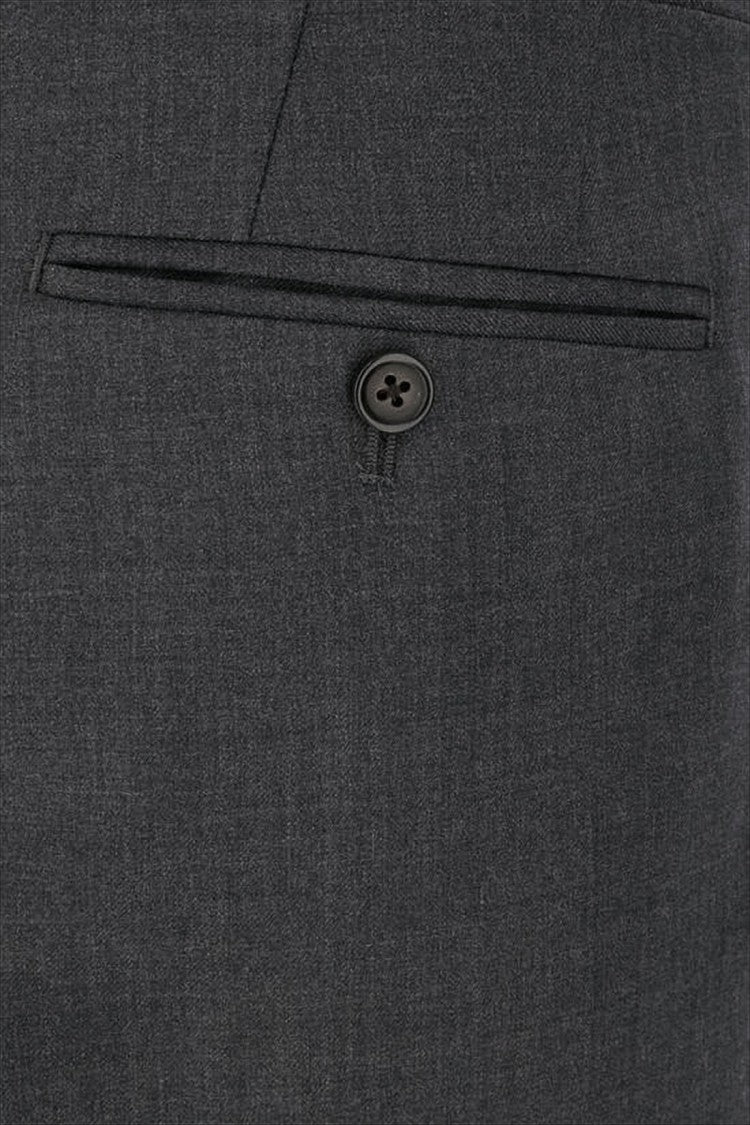 Slim-Fit Cropped Wool Suit Pants