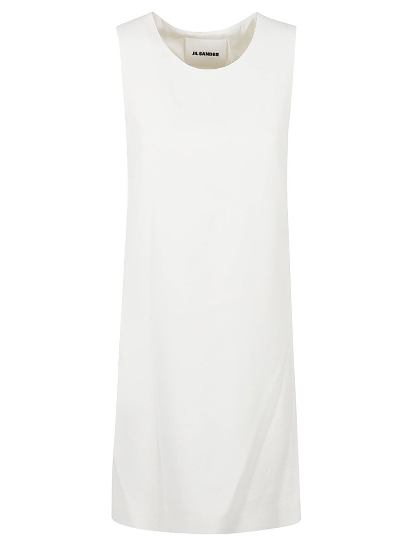 Sleeveless Dress With Round Neckline